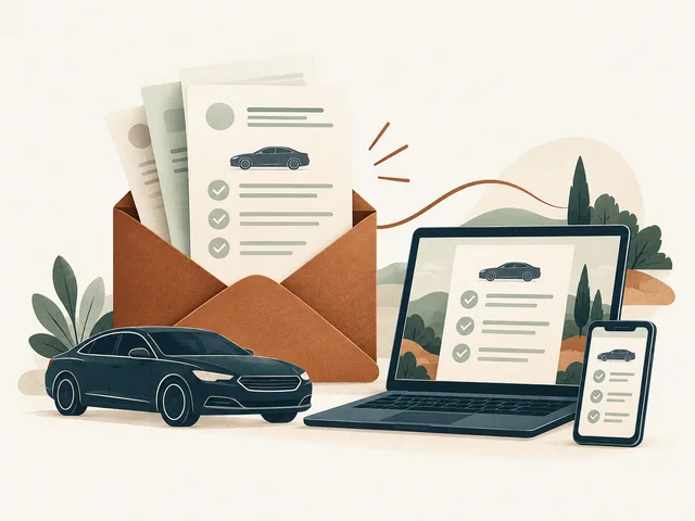 Illustration of a digital report arriving by email
